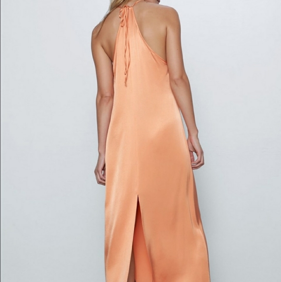 Zara | Dresses | Zara Satin Efect Long Dress Bloggers Favorite | Poshmark